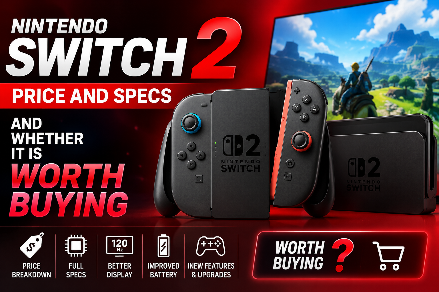 Nintendo Switch 2 ราคาเท่าไหร่ สเปก และคุ้มไหมปี 2026